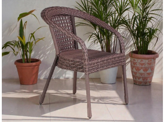 Комплект из ротанга Deco / Деко: 4 кресла и круглый стол