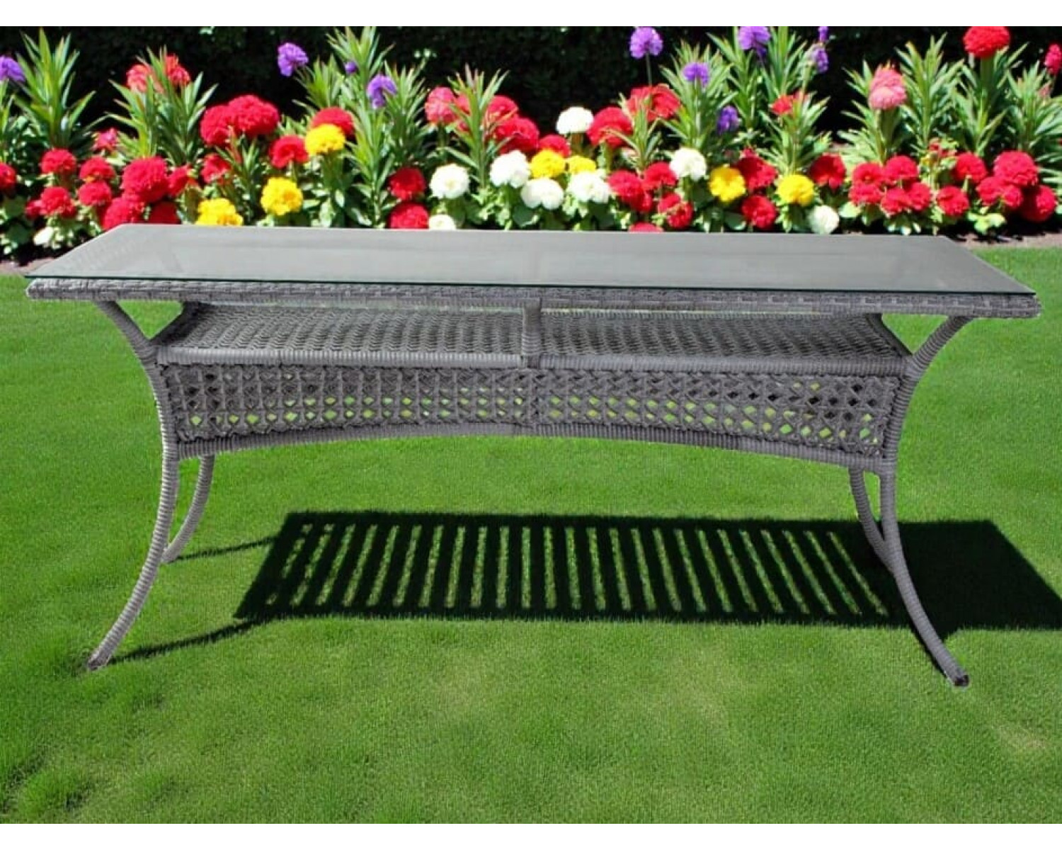 Обеденный стол из экоротанга DECO / ДЕКО 140х85