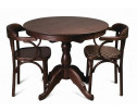 Раздвижной обеденный стол СО 900, темно-коричневый
