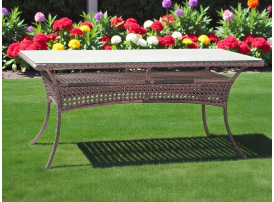Обеденный стол из экоротанга DECO / ДЕКО 140х85