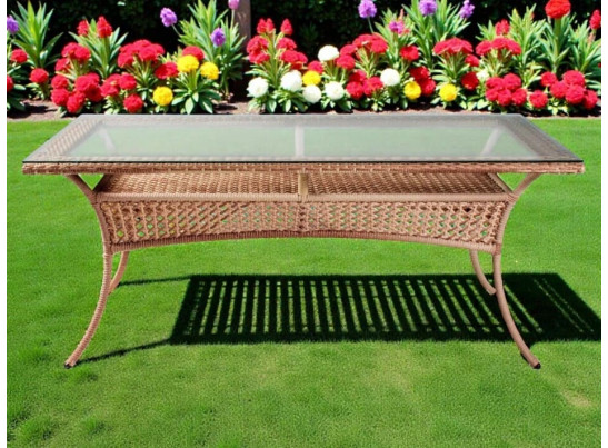 Обеденный стол из экоротанга DECO / ДЕКО 140х85