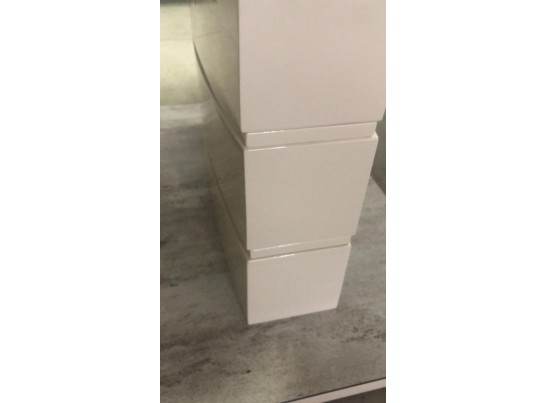 Стол ALTA 120 BEIGE/ CAPPUCINO глазурованное стекло 