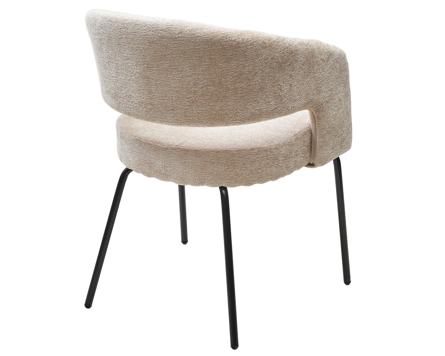 Стул SNUG 3018-10 бежевый, шенилл / черный каркас, ®DISAUR