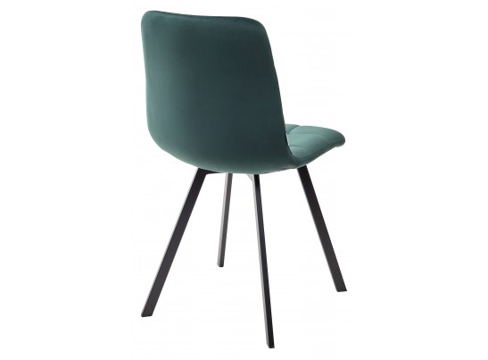 Стул CHILLI SQUARE BLUVEL-78 GREEN, велюр / черный каркас, 