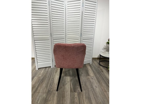 Стул BRANDY WZ2042-11 брусничный фактурный велюр/ черный каркас 