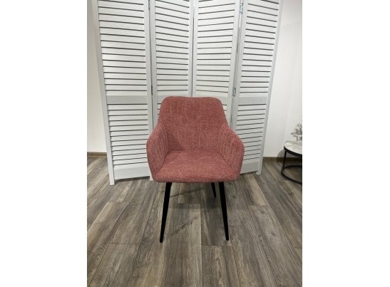 Стул BRANDY WZ2042-11 брусничный фактурный велюр/ черный каркас 