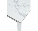 Стол КОРНЕР (CORNER) 120 цвет БЕЛЫЙ МРАМОР МАТОВЫЙ (MATTE STATUARIO керамика, стекло/ БЕЛЫЙ, ®DISAUR