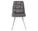 Стул CHILLI SQUARE PK6015-02 (VBP202) античный темно-серый, велюр/ белый каркас 