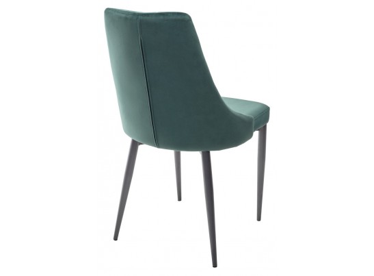 Стул NEPAL BLUVEL-78 GREEN/ серый каркас, велюр