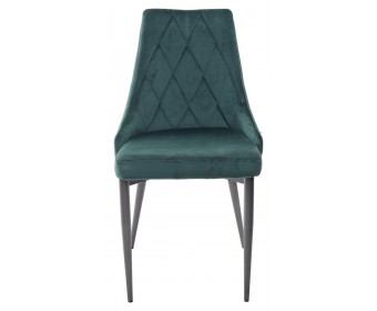 Стул NEPAL BLUVEL-78 GREEN/ серый каркас, велюр