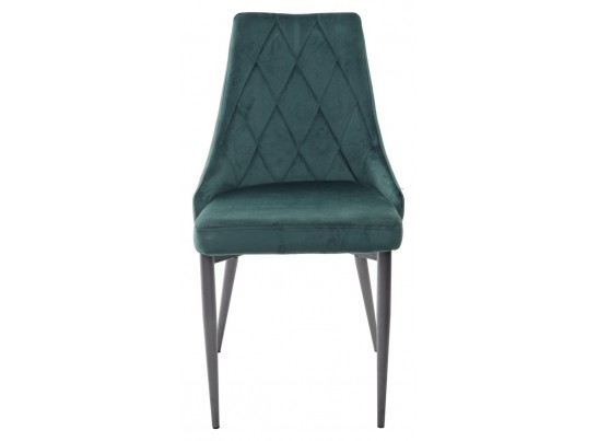 Стул NEPAL BLUVEL-78 GREEN/ серый каркас, велюр