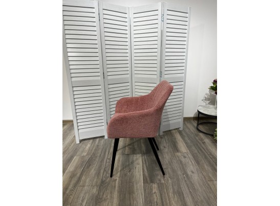 Стул BRANDY WZ2042-11 брусничный фактурный велюр/ черный каркас 