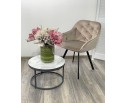 Стул GALE 360 град. поворот. BLUVEL-40 BEIGE, велюр/ черный каркас, 