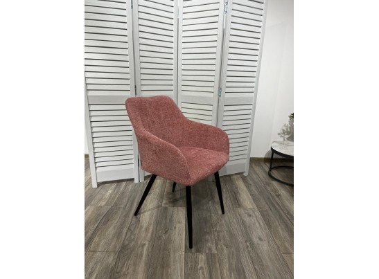 Стул BRANDY WZ2042-11 брусничный фактурный велюр/ черный каркас 