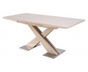Стол CONTI 140 BEIGE GLASS бежевый глянец 