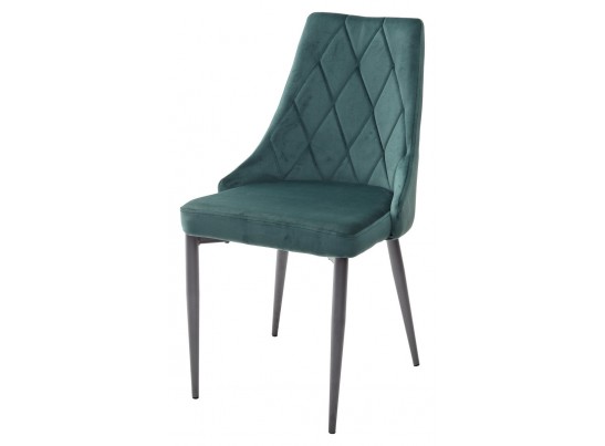 Стул NEPAL BLUVEL-78 GREEN/ серый каркас, велюр