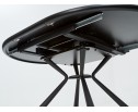 Стол VOLAND BIANCO TL-45 испанская керамика/ BLACK "белый мрамор" 