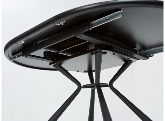 Стол VOLAND BIANCO TL-45 испанская керамика/ BLACK "белый мрамор" 