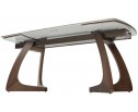 Стол DAKAR 180 GLOSS AMBER JADE SOLID CERAMIC / Орех, ®DISAUR