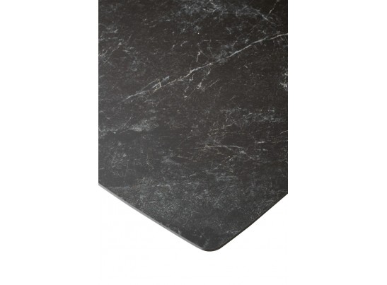 Стол ACUTO2 170 BLACK MARBLE Черный мрамор матовый, керамика/ черный каркас  NEW!