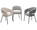 Стул SNUG 3018-17 серый, шенилл / черный каркас, ®DISAUR