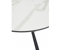 Стол VOLAND BIANCO TL-45 испанская керамика/ BLACK "белый мрамор" 