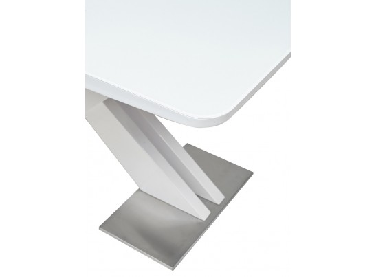 Стол CONTI 140 WHITE GLASS белый глянец 
