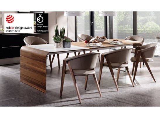 Стул SPIRIT1 / S1 SAGP38 / Nuss geolt UG / Leder LM stone