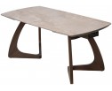 Стол DAKAR 180 GLOSS AMBER JADE SOLID CERAMIC / Орех, ®DISAUR