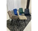 Стул CHILLI SQUARE BLUVEL-78 GREEN, велюр / черный каркас 