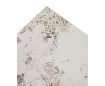 Стол ЭЗМИР (ESMIR) 160 цвет ПАНДОРА (GLOSS LUXURY PANDORA SOLID CERAMIC) / ОРЕХ, ®DISAUR