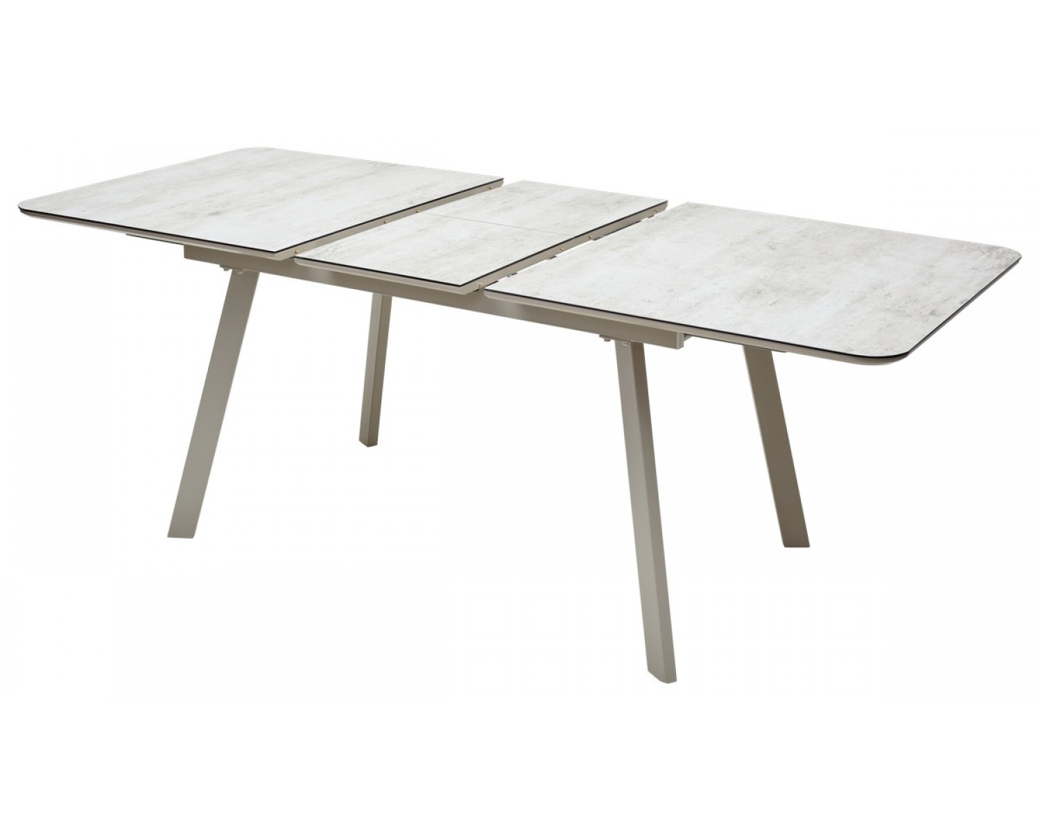 Стол ARUBA 140 BEIGE/ CAPPUCINO глазурованное стекло