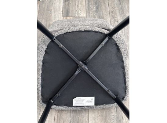 Стул JANETY UF998-15 серый, букле / черный каркас / Товарный знак DISAUR