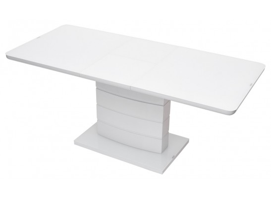 Стол ALTA 120 WHITE / супер белое глянцевое стекло 