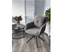 Стул MEADOW 360 град. поворот. Темно-серый XD841-16, букле / черный каркас, ®DISAUR