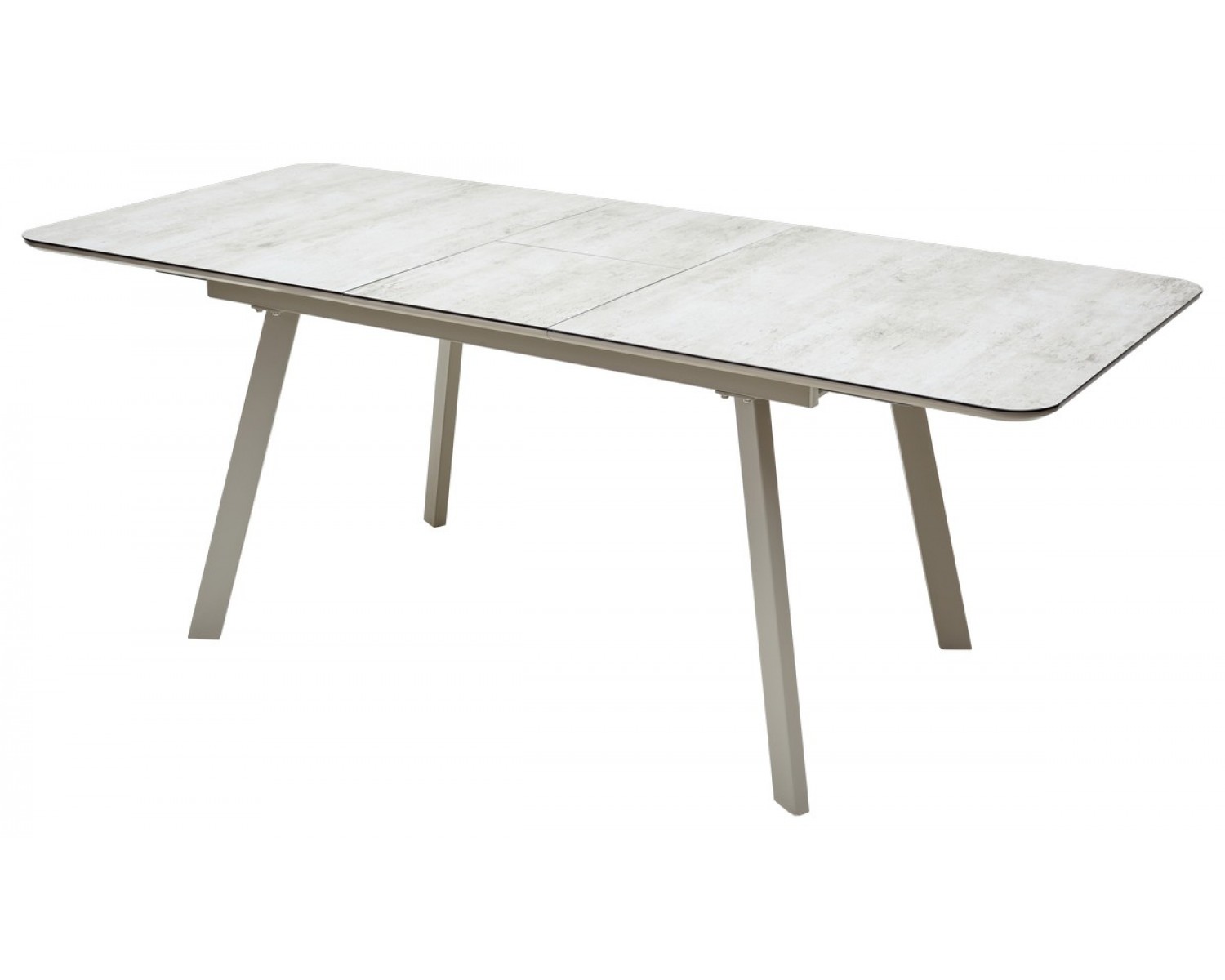 Стол ARUBA 140 BEIGE/ CAPPUCINO глазурованное стекло