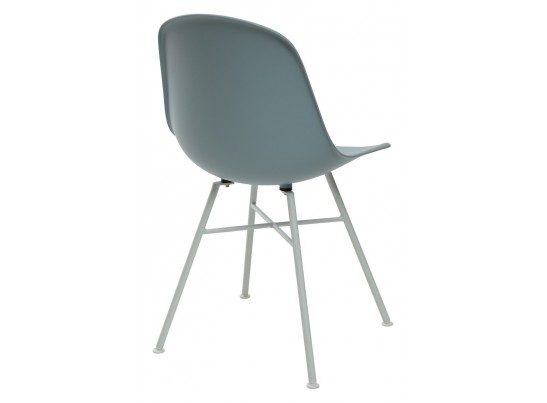 Стул BONNIE 292-CPP ICE BLUE/ WHITE на металлическом каркасе 