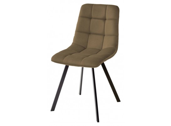 Стул РИЧИ, цвет H-71 Шоколадный, велюр / черный каркас 