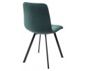 Стул CHILLI SQUARE BLUVEL-78 GREEN, велюр / черный каркас 