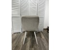 Стул BRANDY WZ2042-18 белая галька, фактурный велюр/ белый каркас 