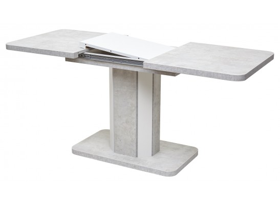 Стол STORK 120 Белый бетон/ Белый 