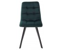 Стул CHILLI SQUARE BLUVEL-78 GREEN, велюр / черный каркас 