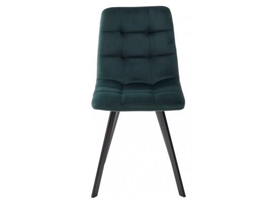 Стул CHILLI SQUARE BLUVEL-78 GREEN, велюр / черный каркас 