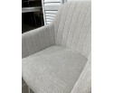 Стул BRANDY WZ2042-18 белая галька, фактурный велюр/ белый каркас 