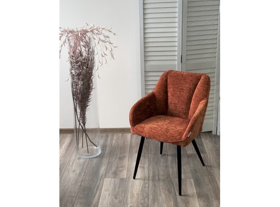 Стул REFLET 3018-09 терракотовый, шенилл / черный каркас, ®DISAUR