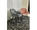Стул BREEZE BLUVEL-52 PINK/ черный каркас, велюр 