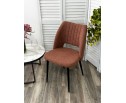 Стул LONDON UF995-05 карамельный, букле / черный каркас / Товарный знак DISAUR