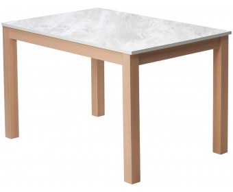 Стол TME-6931 MBH белый мрамор SWEDEN / MILKY WHITE