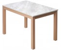 Стол TME-6931 MBH белый мрамор SWEDEN / MILKY WHITE