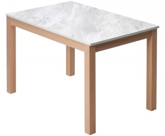 Стол TME-6931 MBH белый мрамор SWEDEN / MILKY WHITE